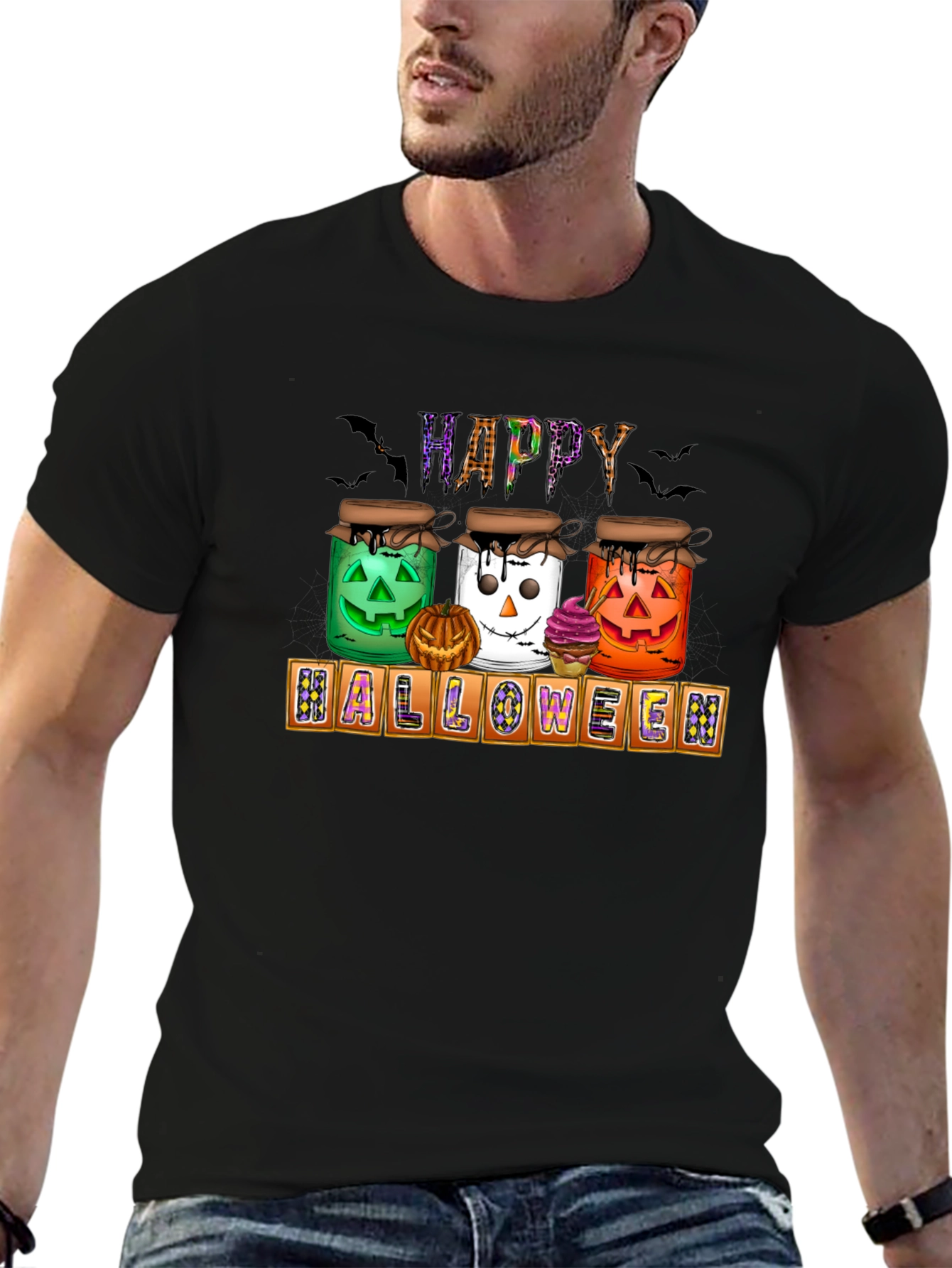 Halloween Jars T-Shirt - Happy Halloween Tee