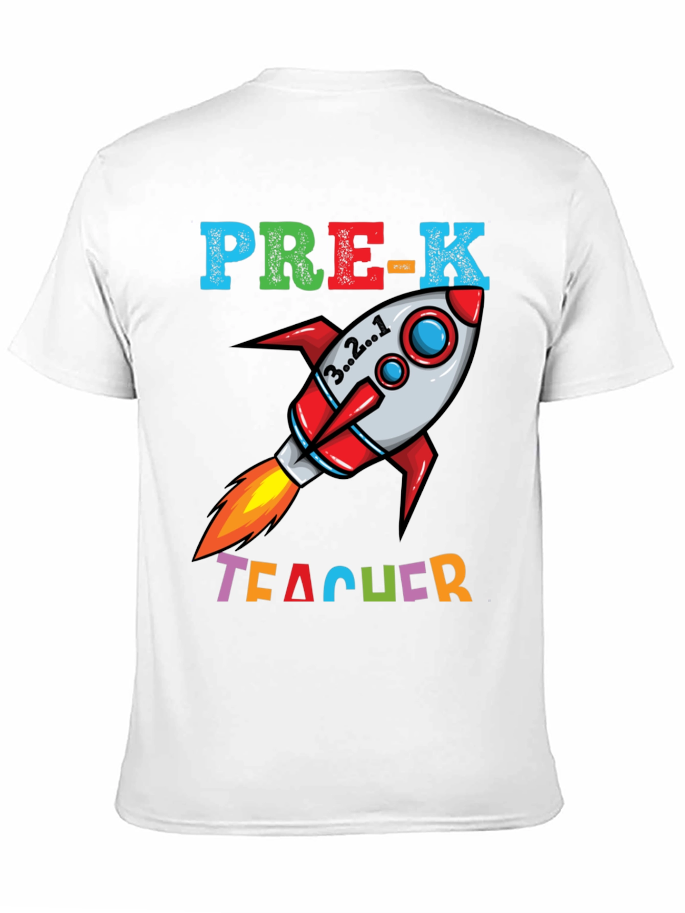 Pre-K Teacher Rocket T-Shirt - Blast Off Learning!