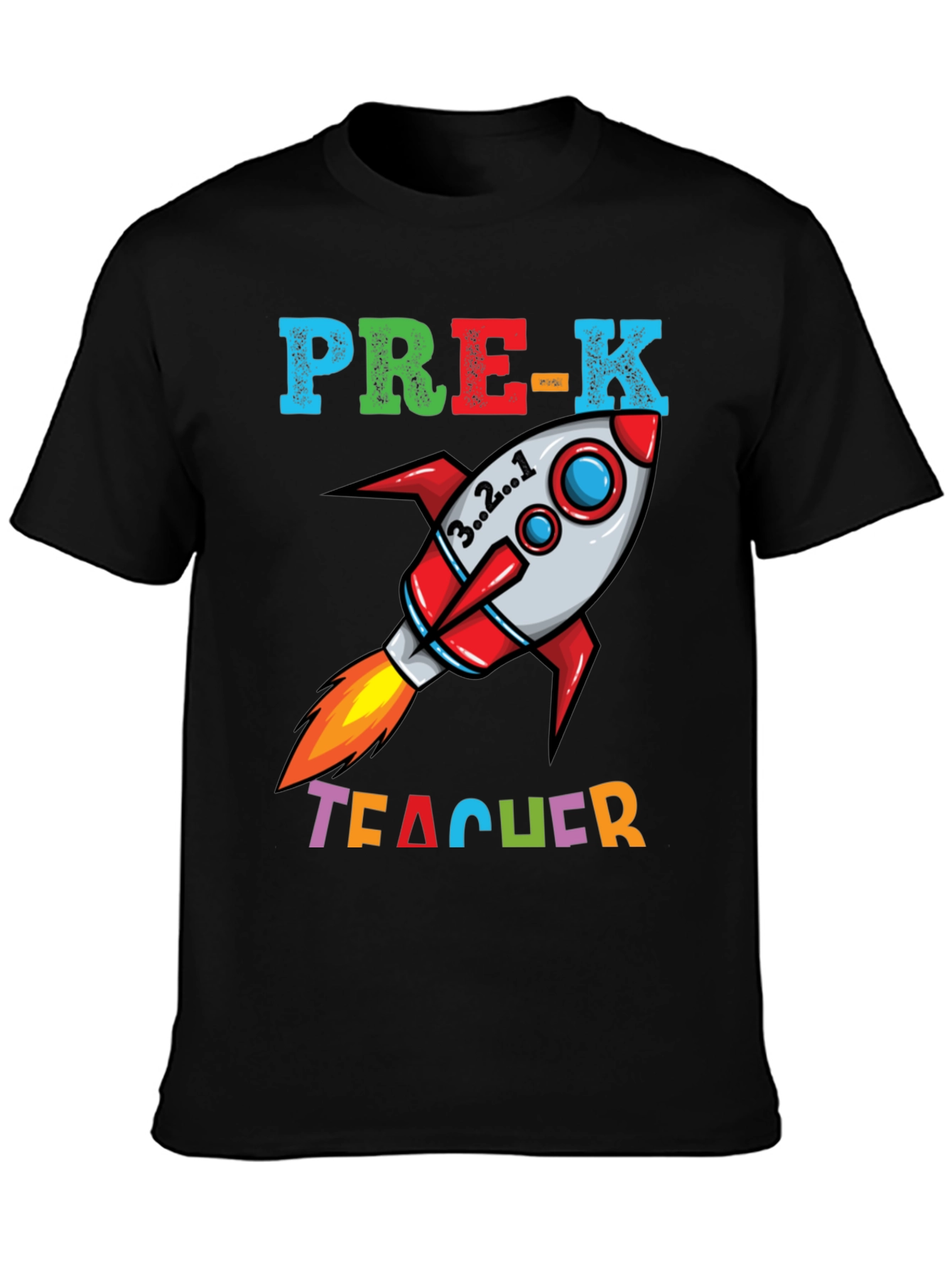 Pre-K Teacher Rocket T-Shirt - Blast Off Learning!