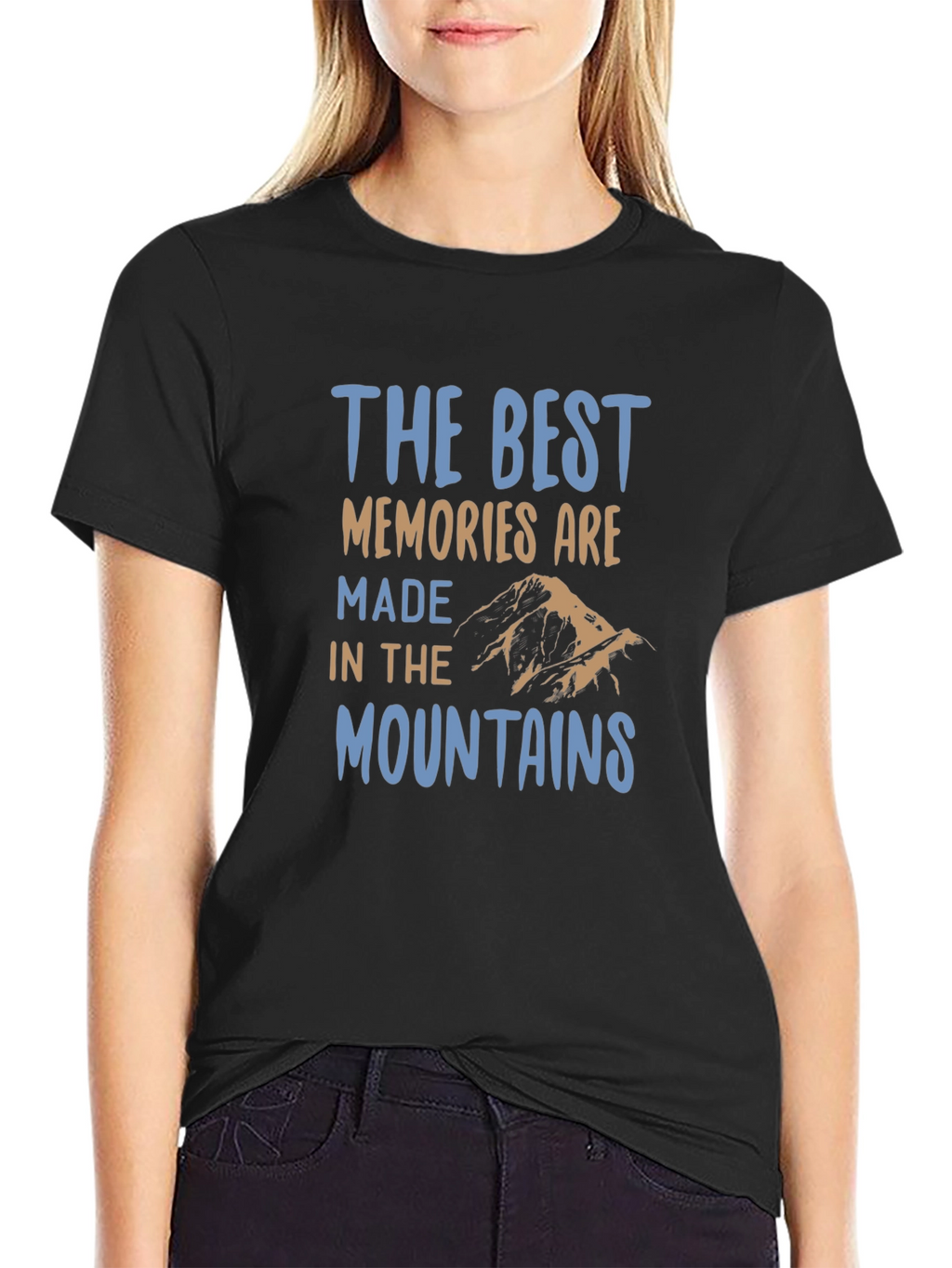 Mountains Memories Black T-Shirt