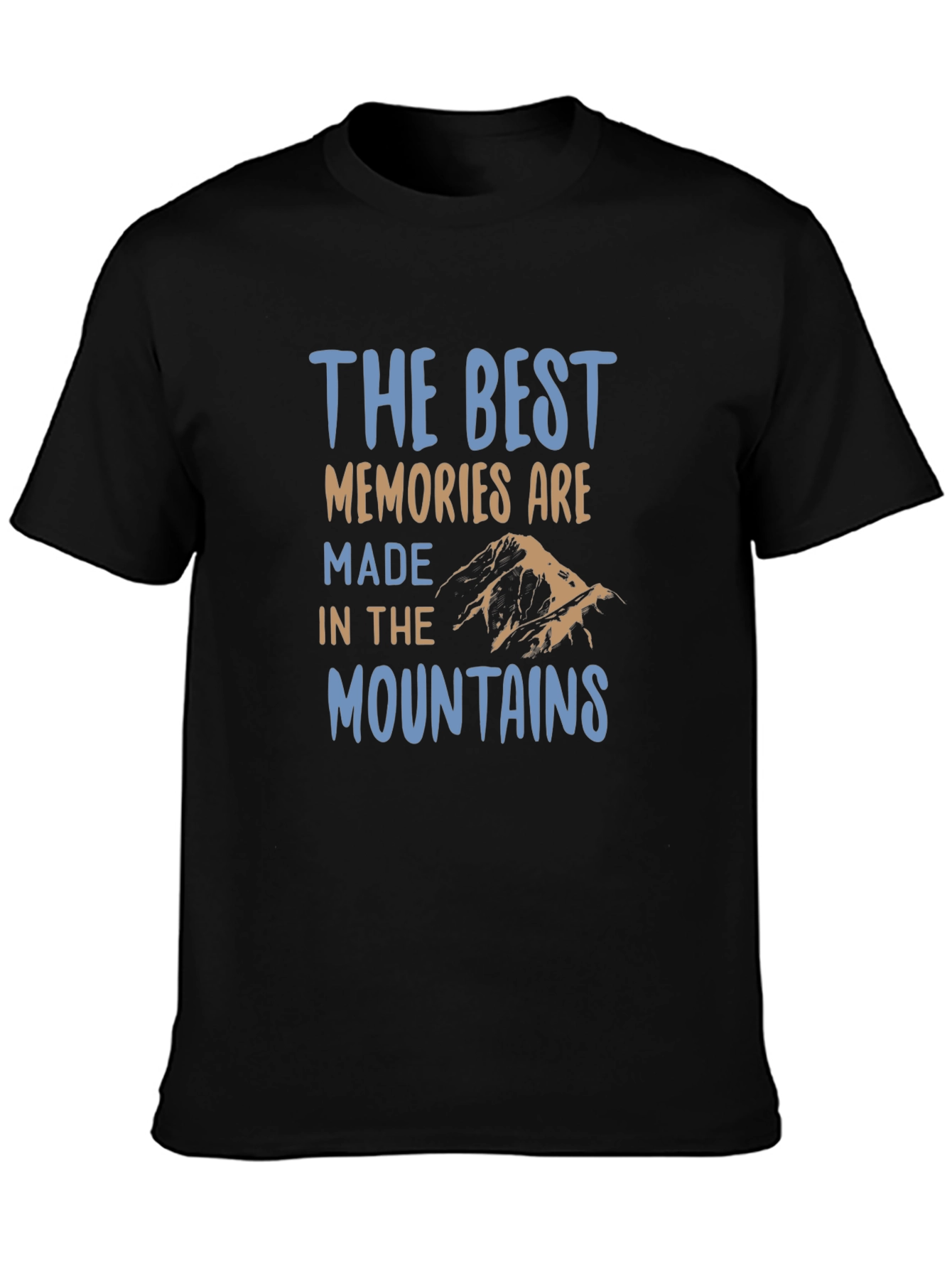Mountains Memories Black T-Shirt