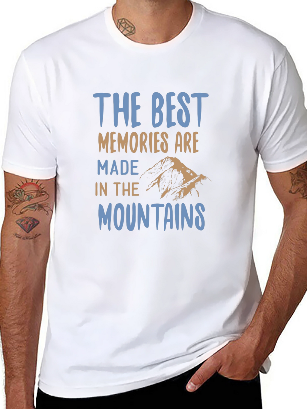 Mountains Memories Black T-Shirt