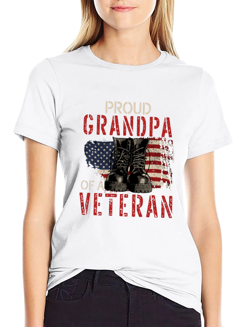 Proud Grandpa of a Veteran T-Shirt