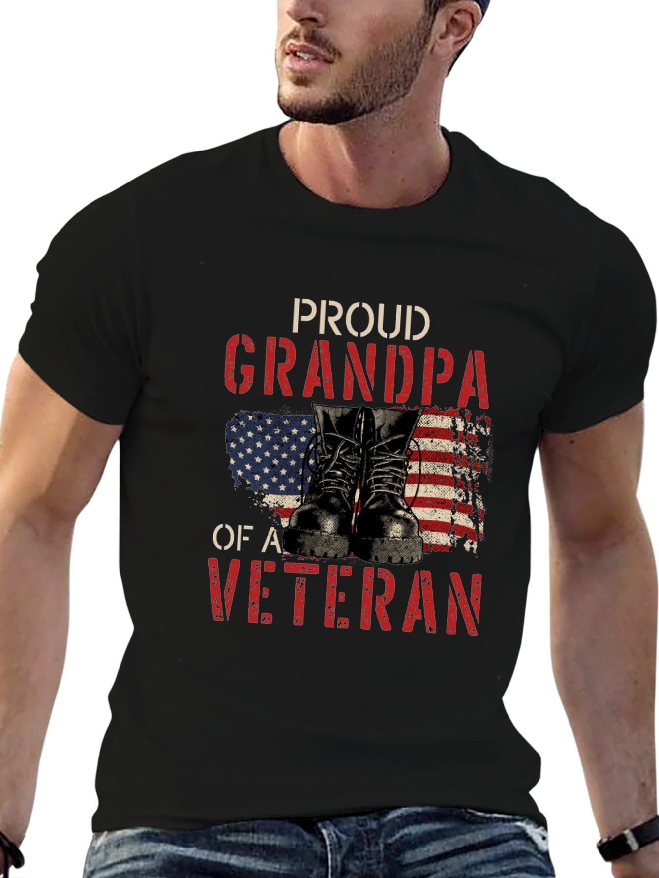 Proud Grandpa of a Veteran T-Shirt