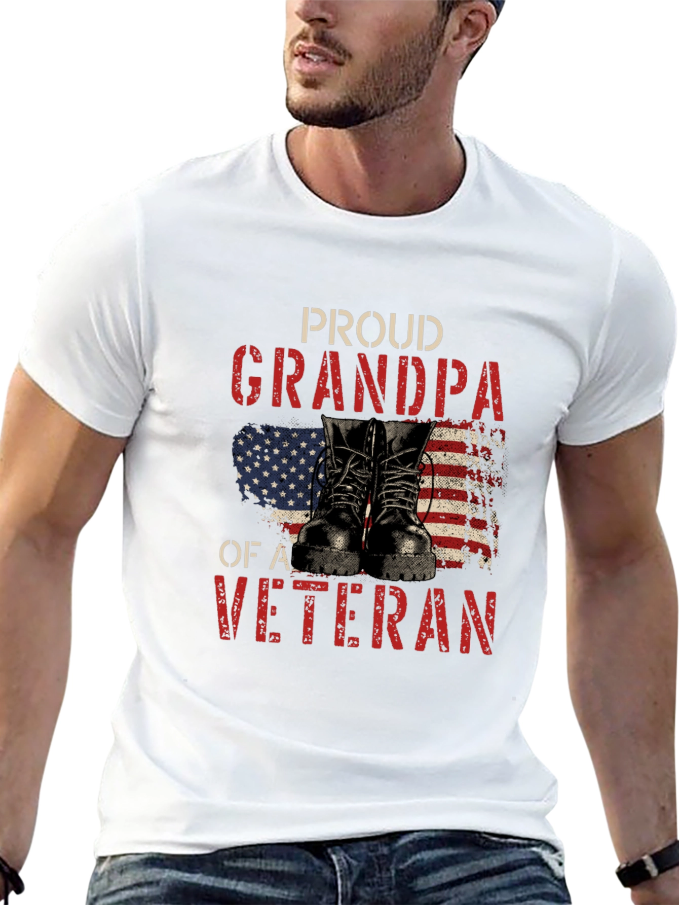 Proud Grandpa of a Veteran T-Shirt