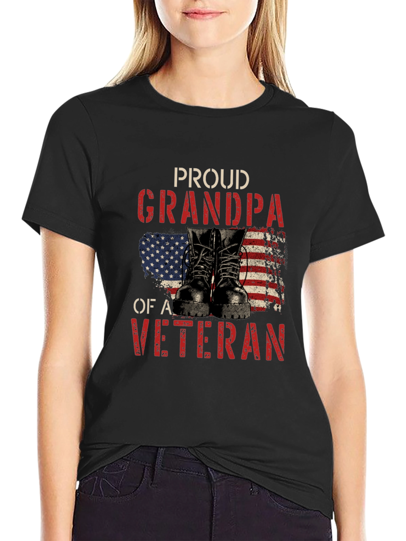 Proud Grandpa of a Veteran T-Shirt