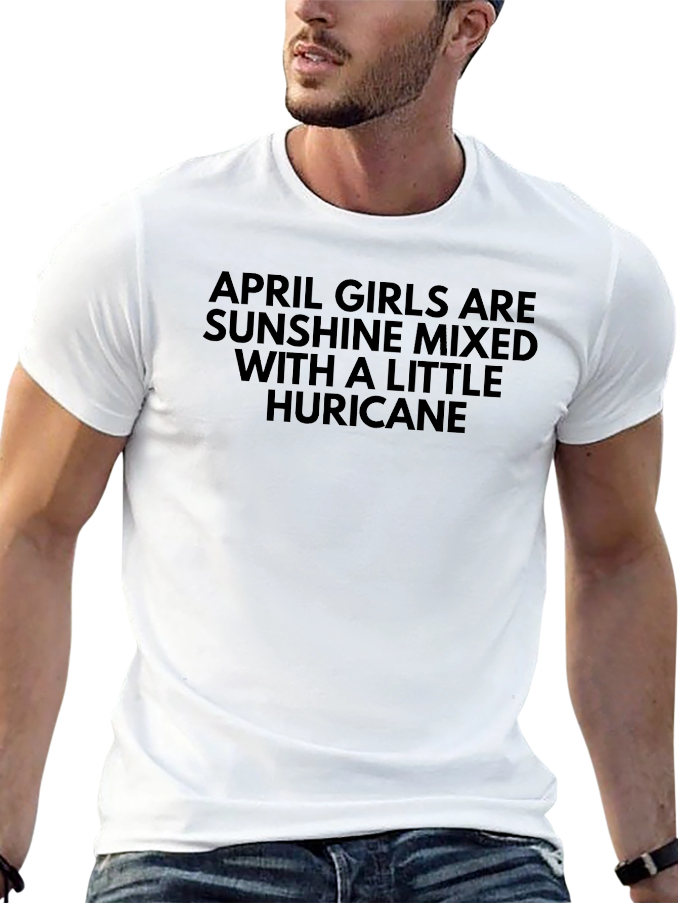 April Girls Sunshine & Hurricane Black Graphic Tee