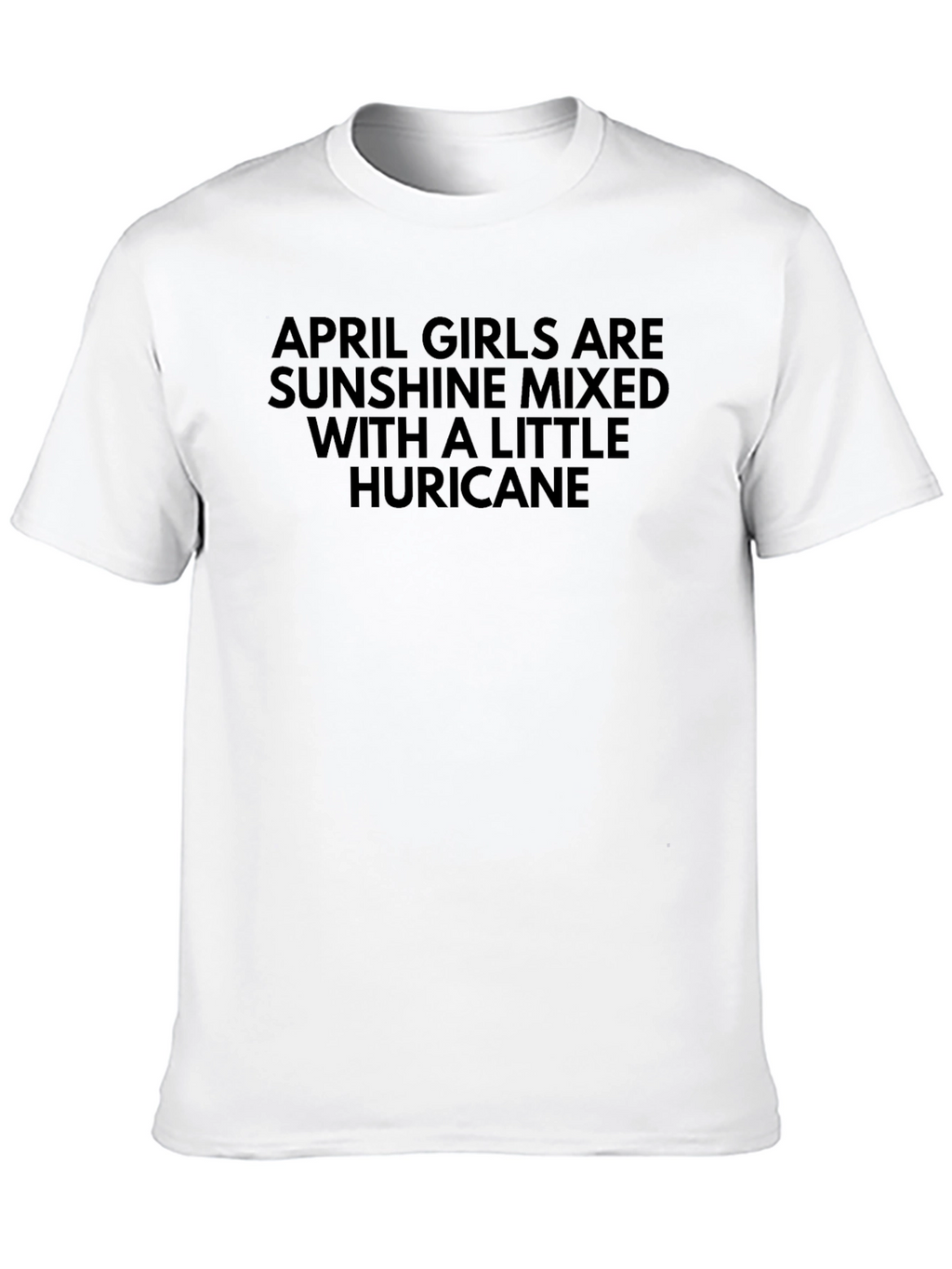 April Girls Sunshine & Hurricane Black Graphic Tee