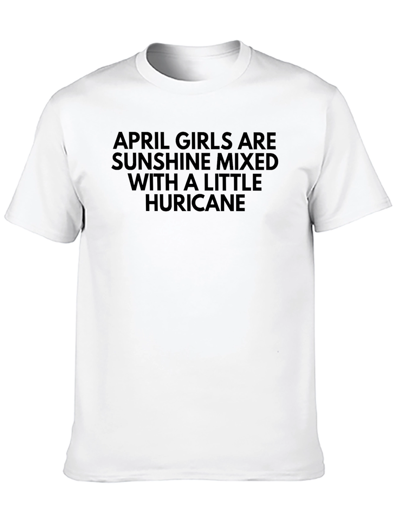 April Girls Sunshine & Hurricane Black Graphic Tee