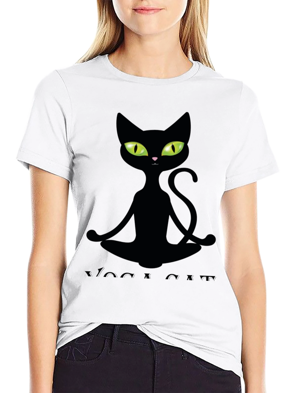 Yoga Cat T-Shirt - Meditating Feline Tee