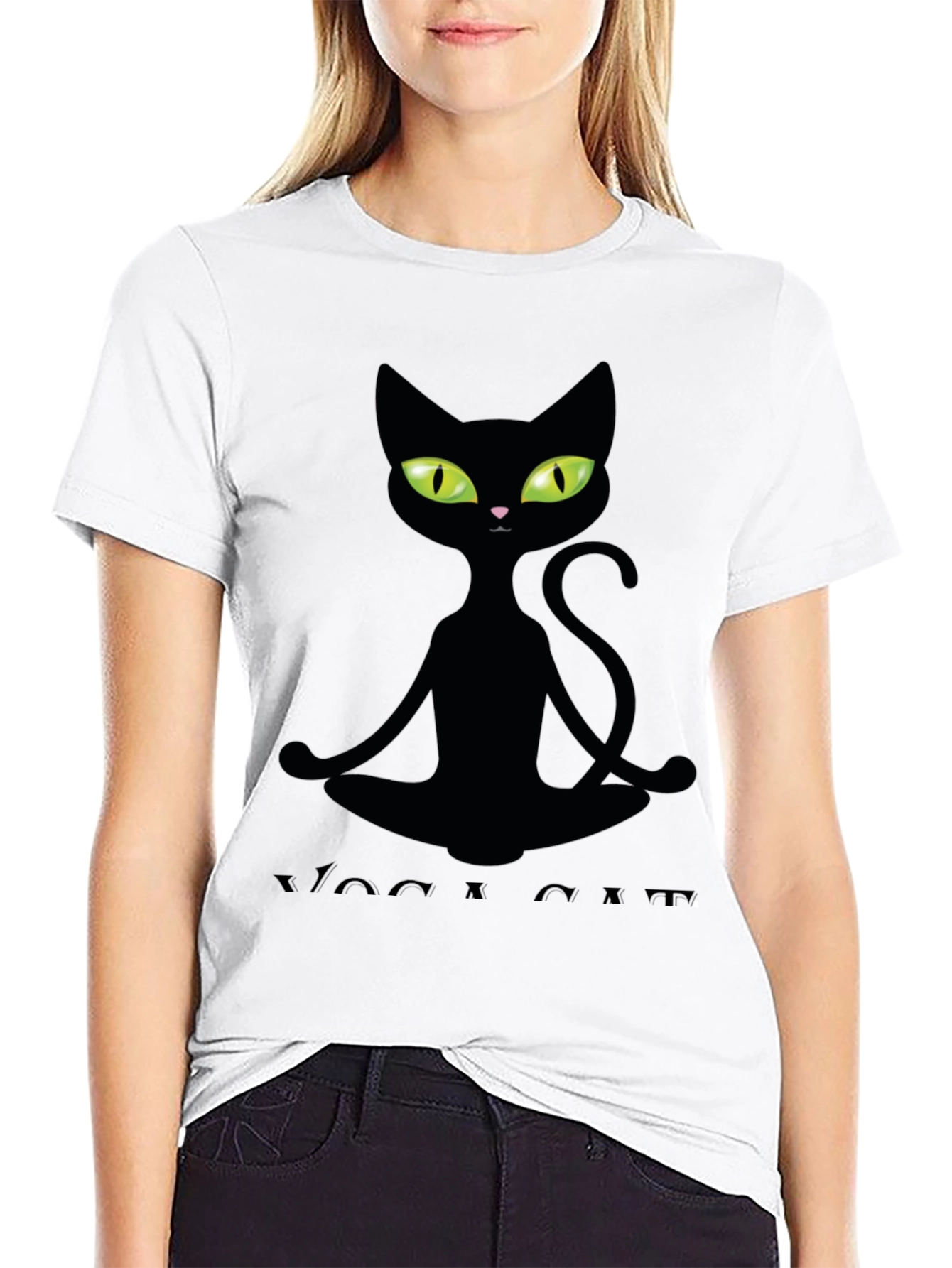 Yoga Cat T-Shirt - Meditating Feline Tee