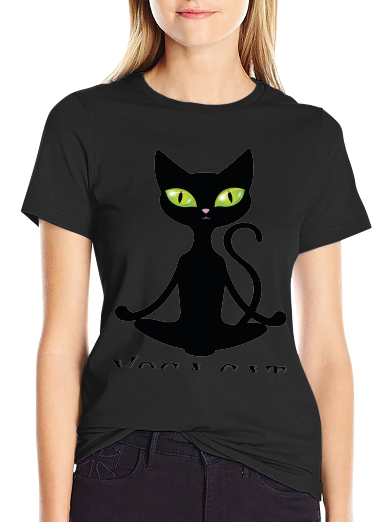 Yoga Cat T-Shirt - Meditating Feline Tee