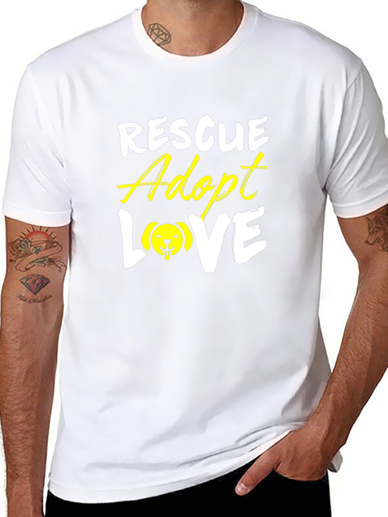 Rescue Adopt Love T-Shirt