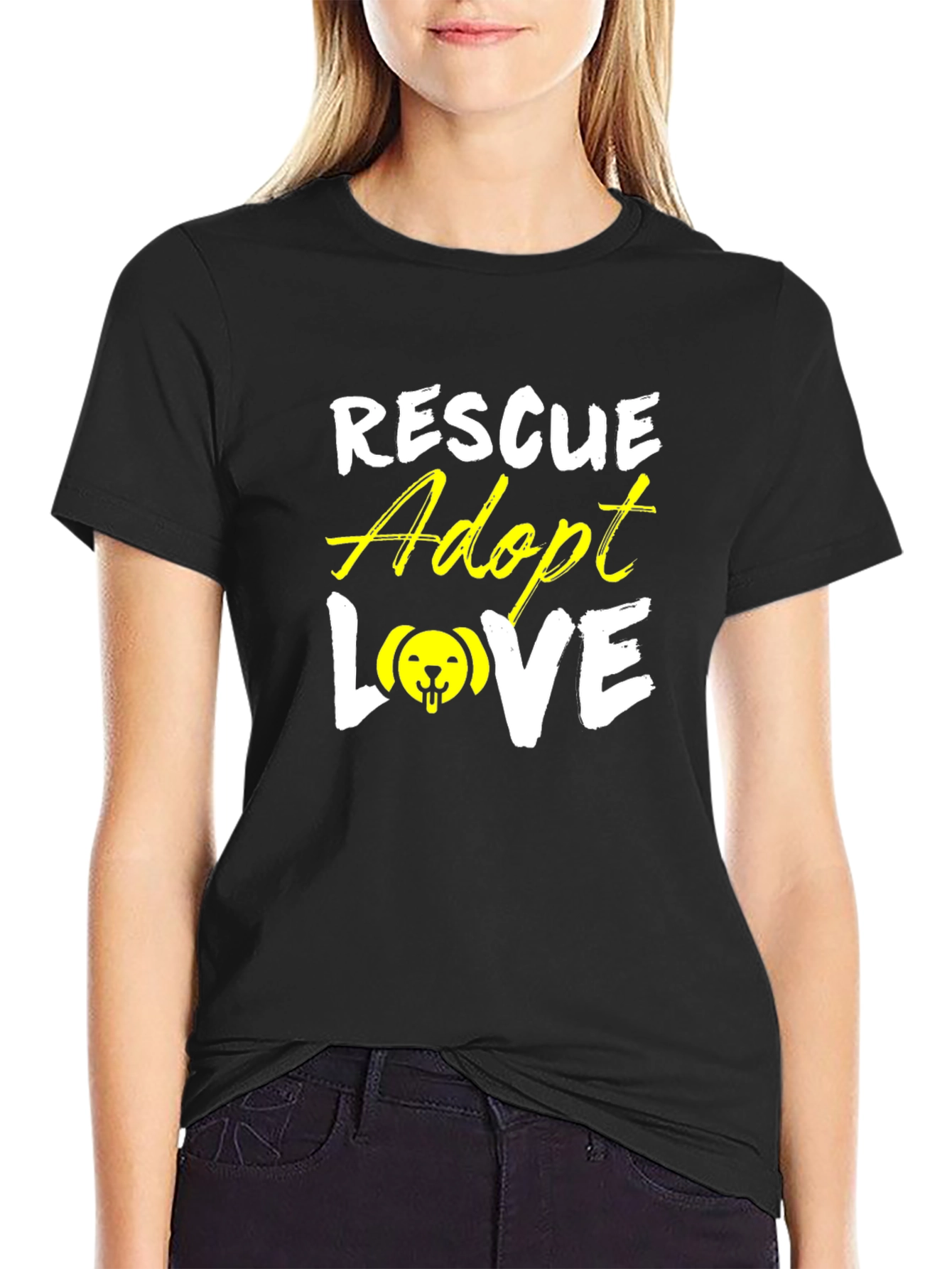 Rescue Adopt Love T-Shirt