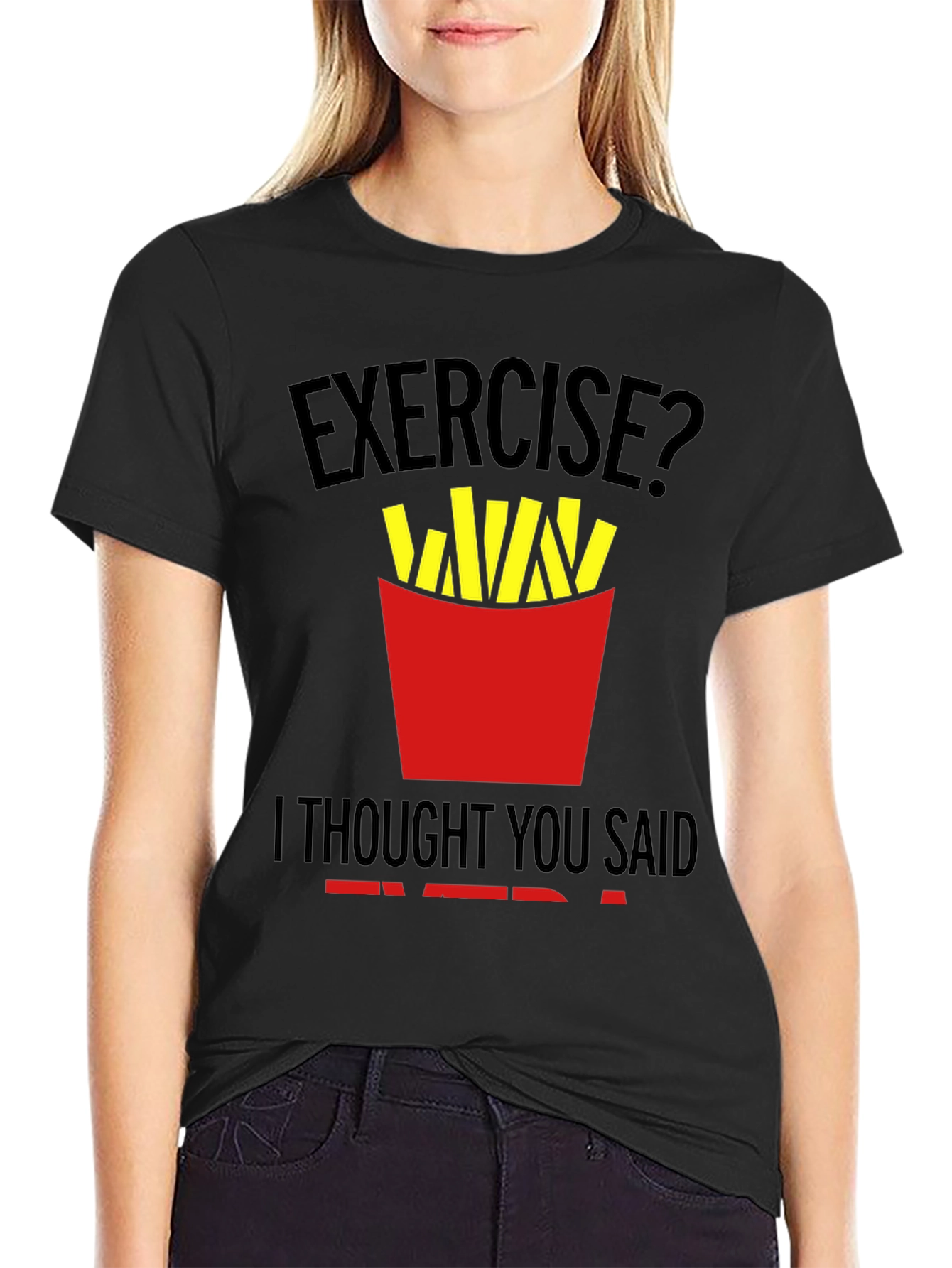 Funny Exercise Fries T-Shirt