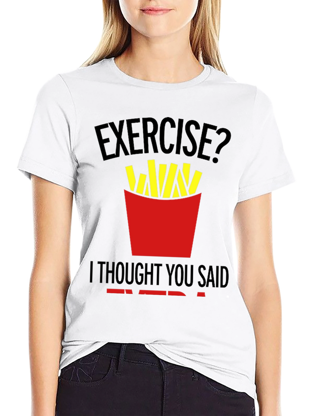 Funny Exercise Fries T-Shirt