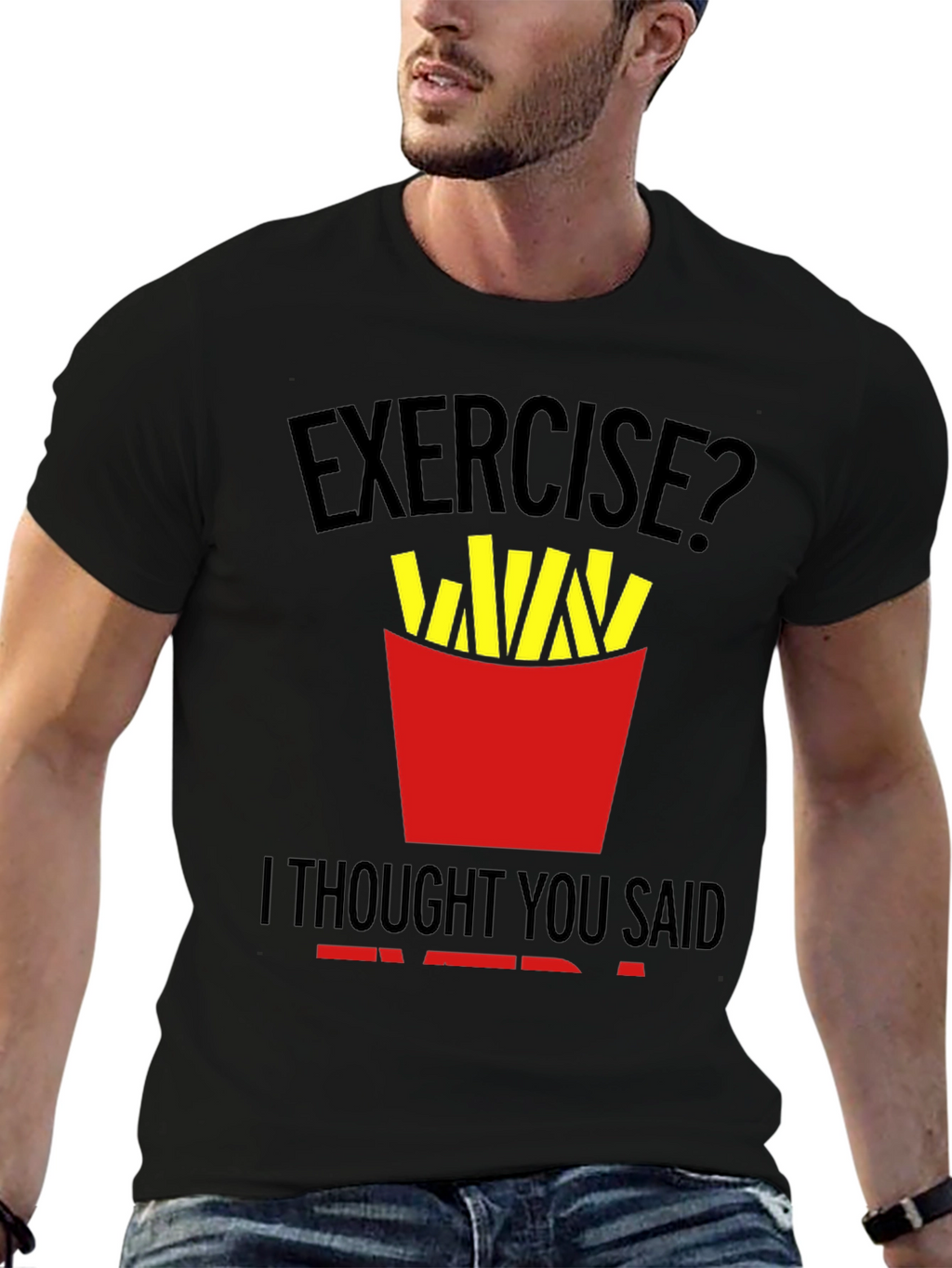 Funny Exercise Fries T-Shirt