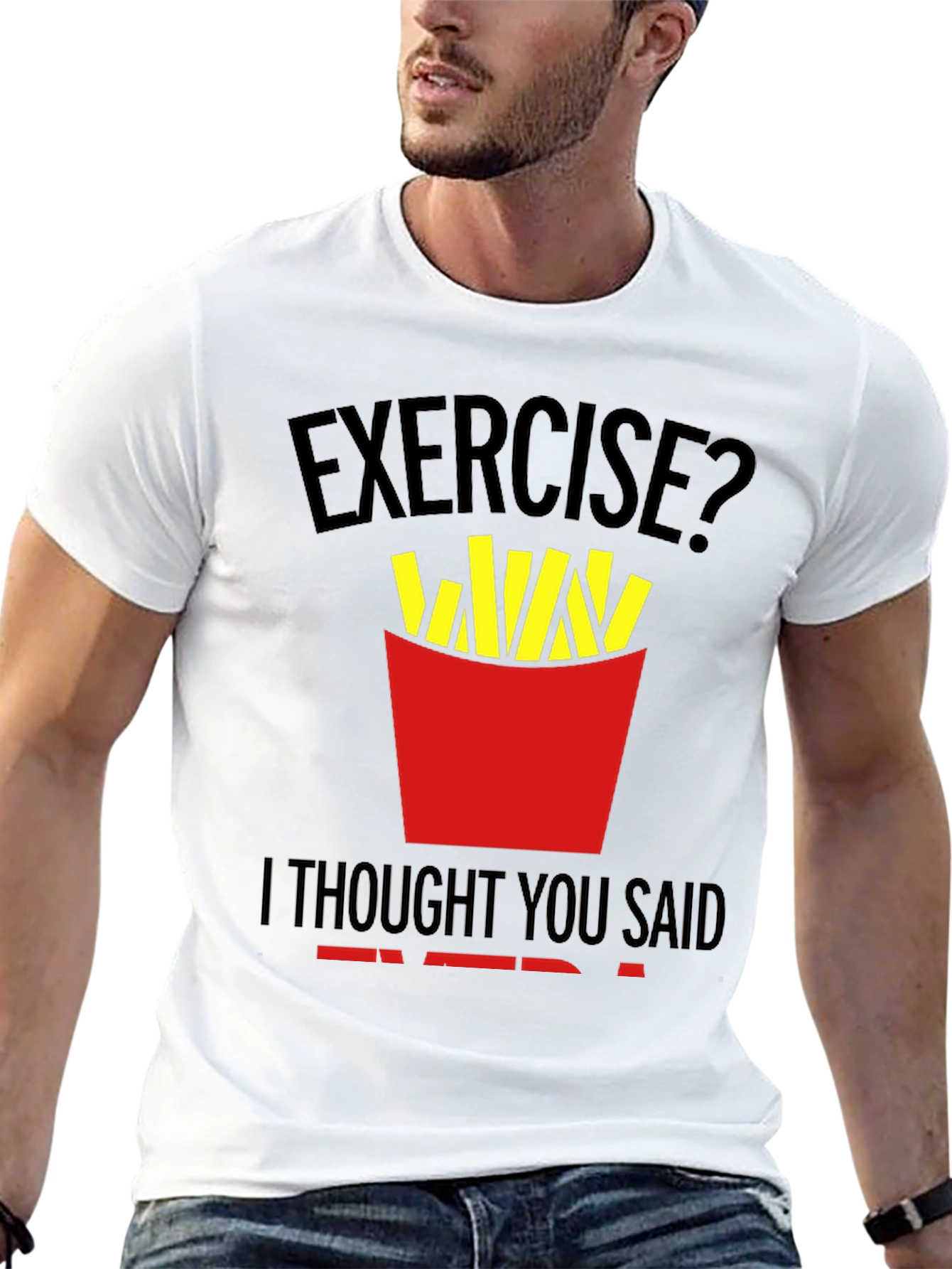Funny Exercise Fries T-Shirt