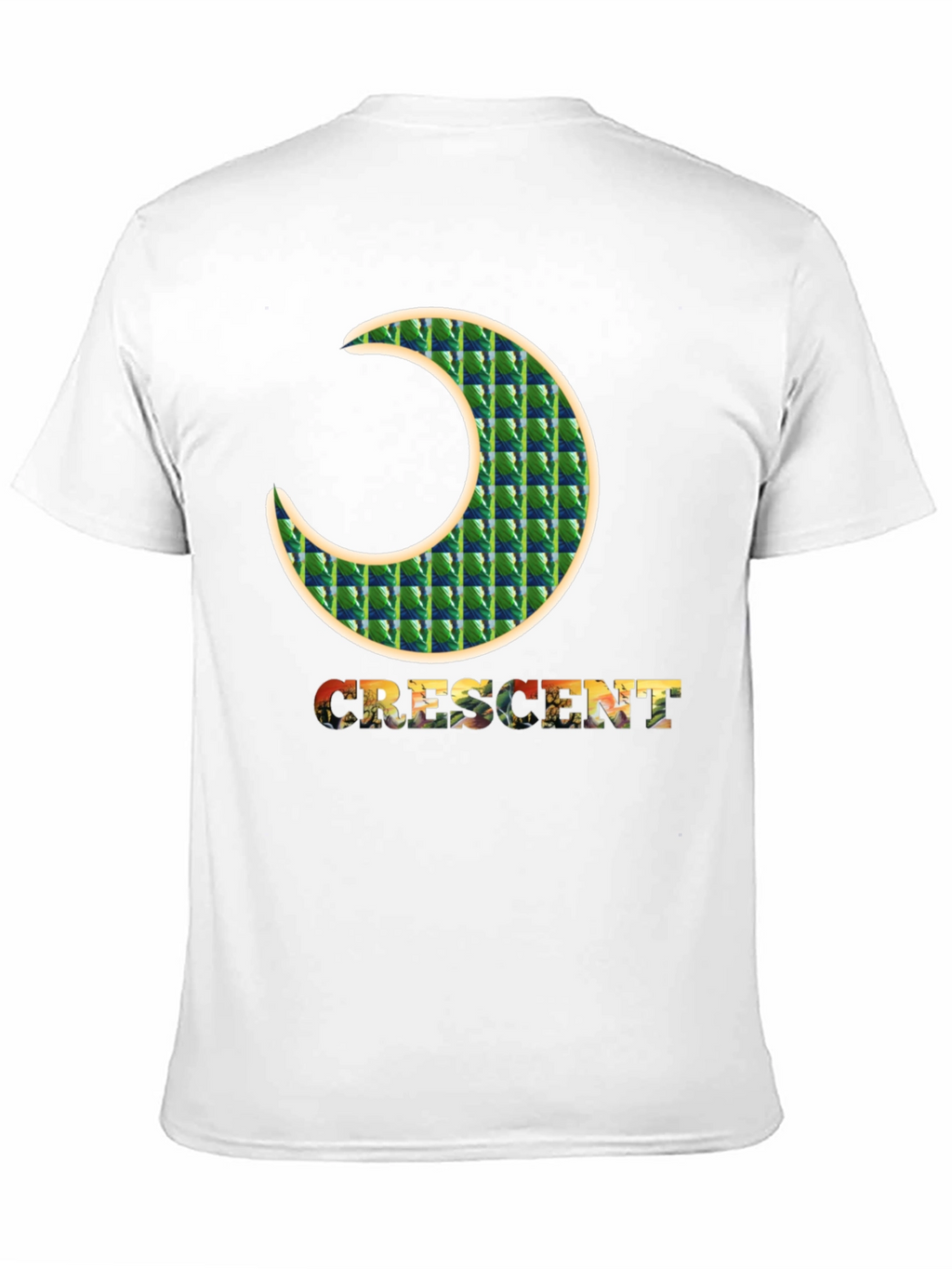 Crescent Moon Graphic Black Tee