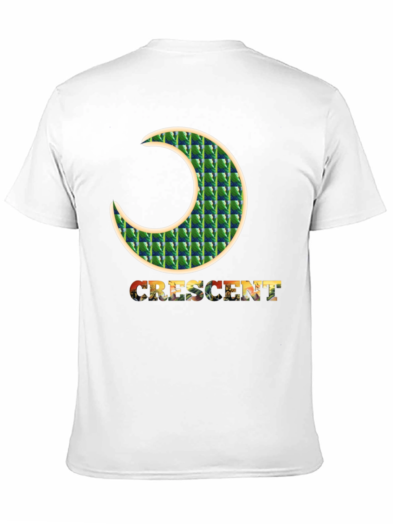 Crescent Moon Graphic Black Tee