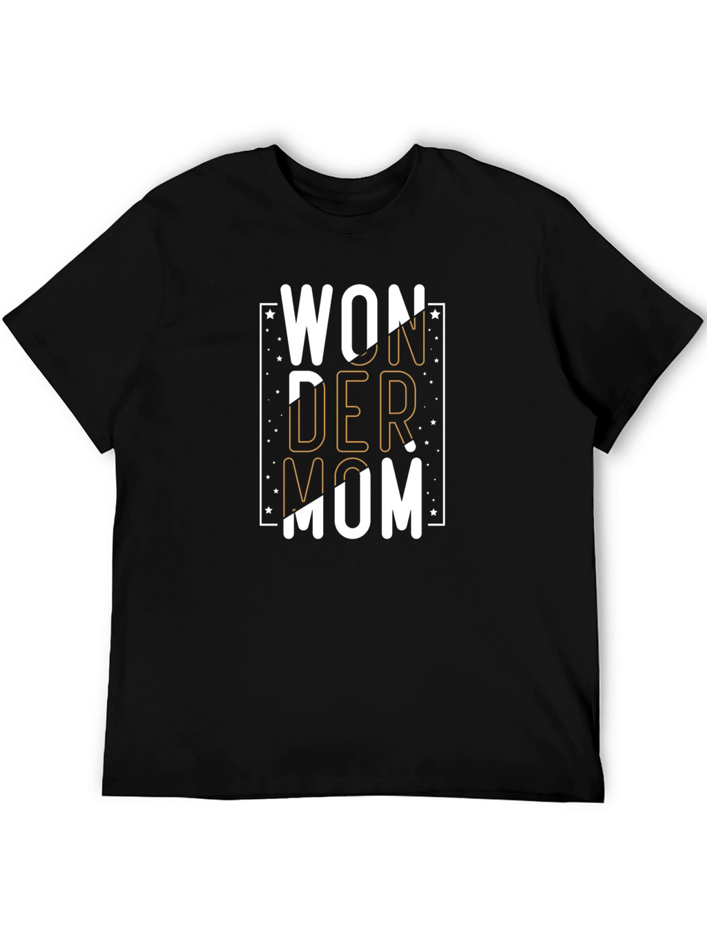 Wonder Mom Black Graphic T-Shirt