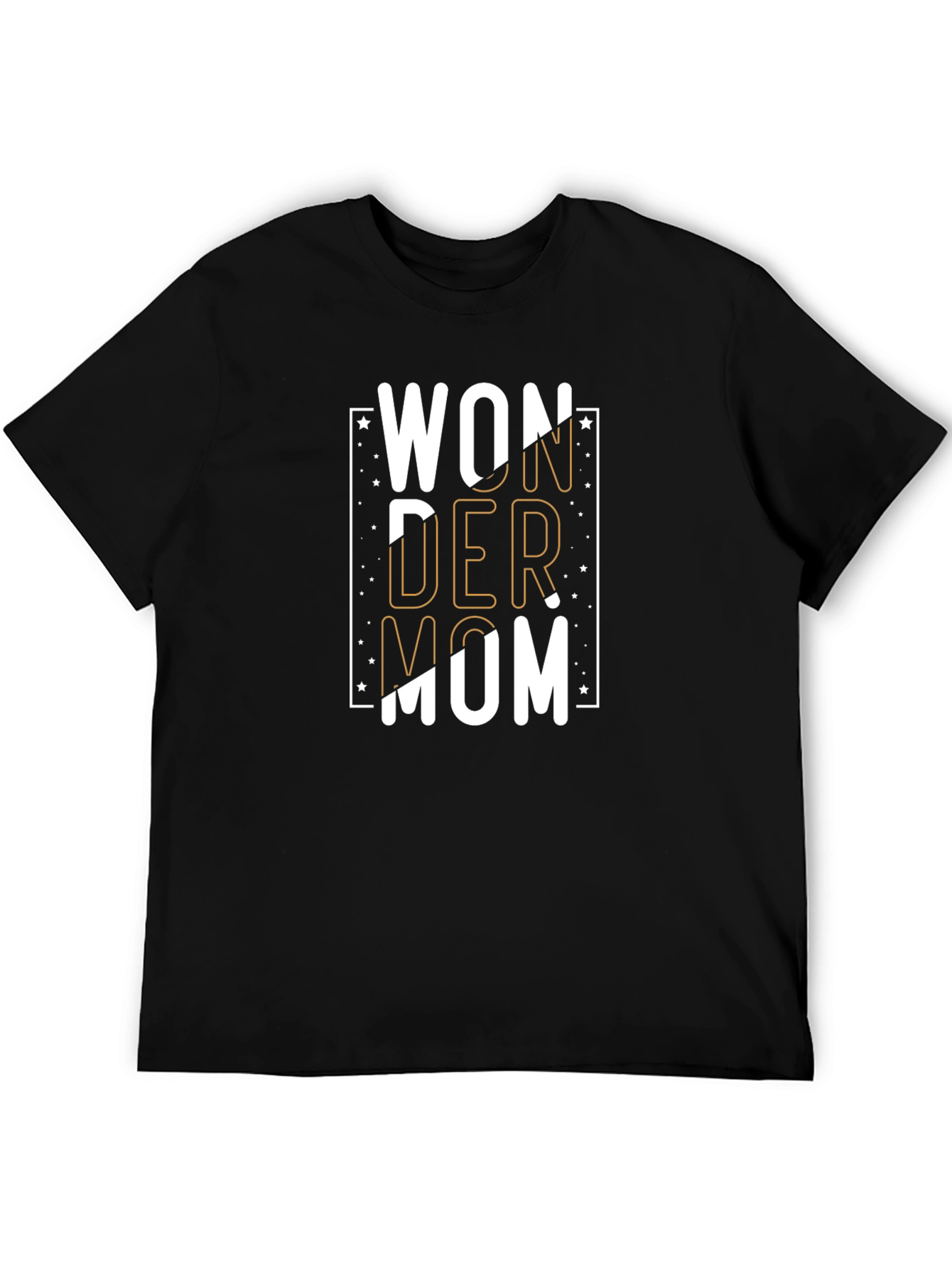 Wonder Mom Black Graphic T-Shirt