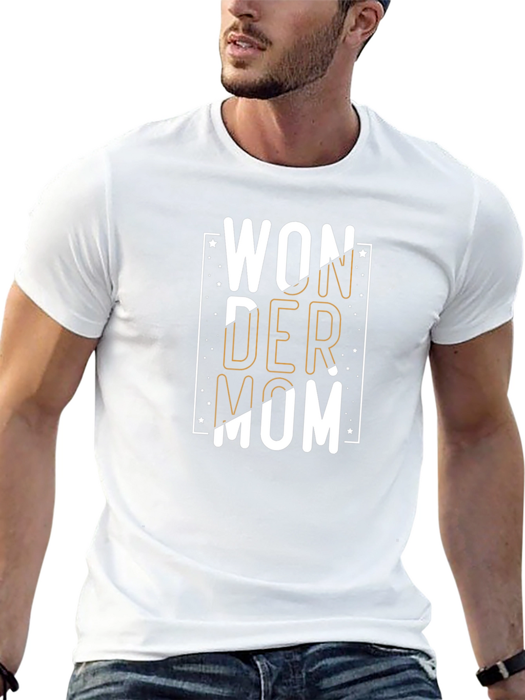 Wonder Mom Black Graphic T-Shirt