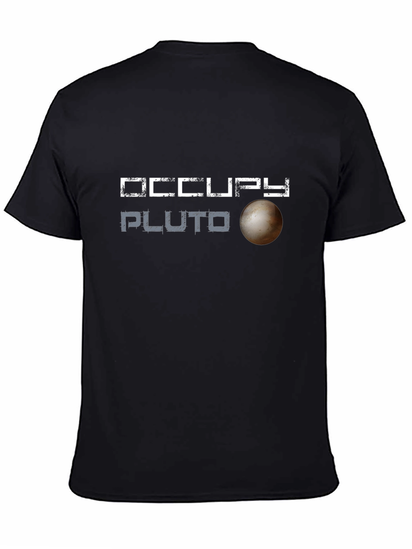 Occupy Pluto Graphic Tee - Space Exploration T-Shirt