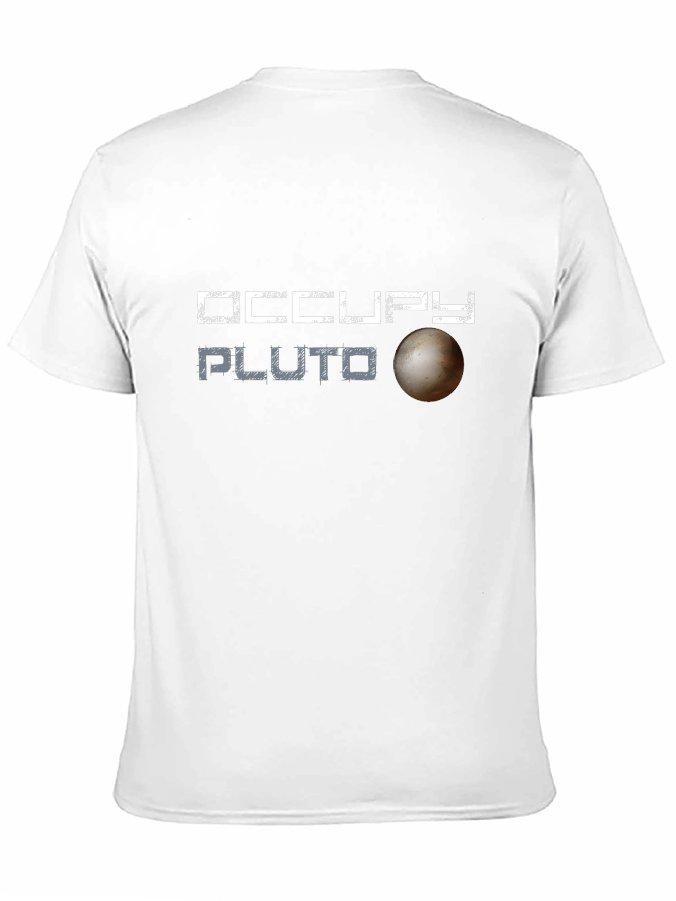 Occupy Pluto Graphic Tee - Space Exploration T-Shirt