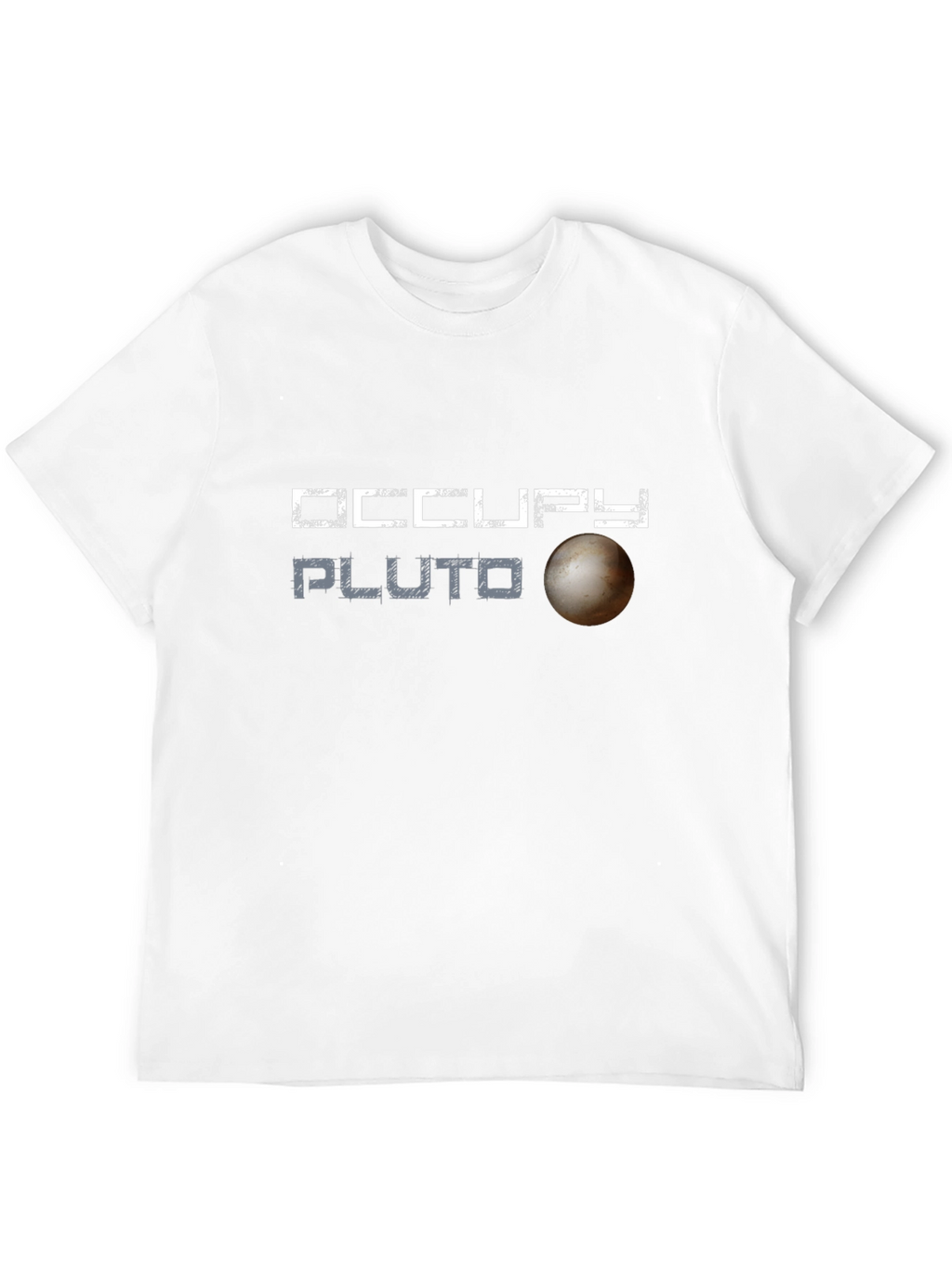 Occupy Pluto Graphic Tee - Space Exploration T-Shirt