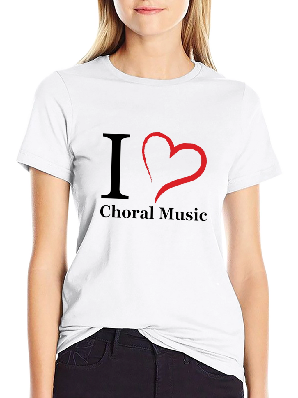 I Love Choral Music T-Shirt - Black