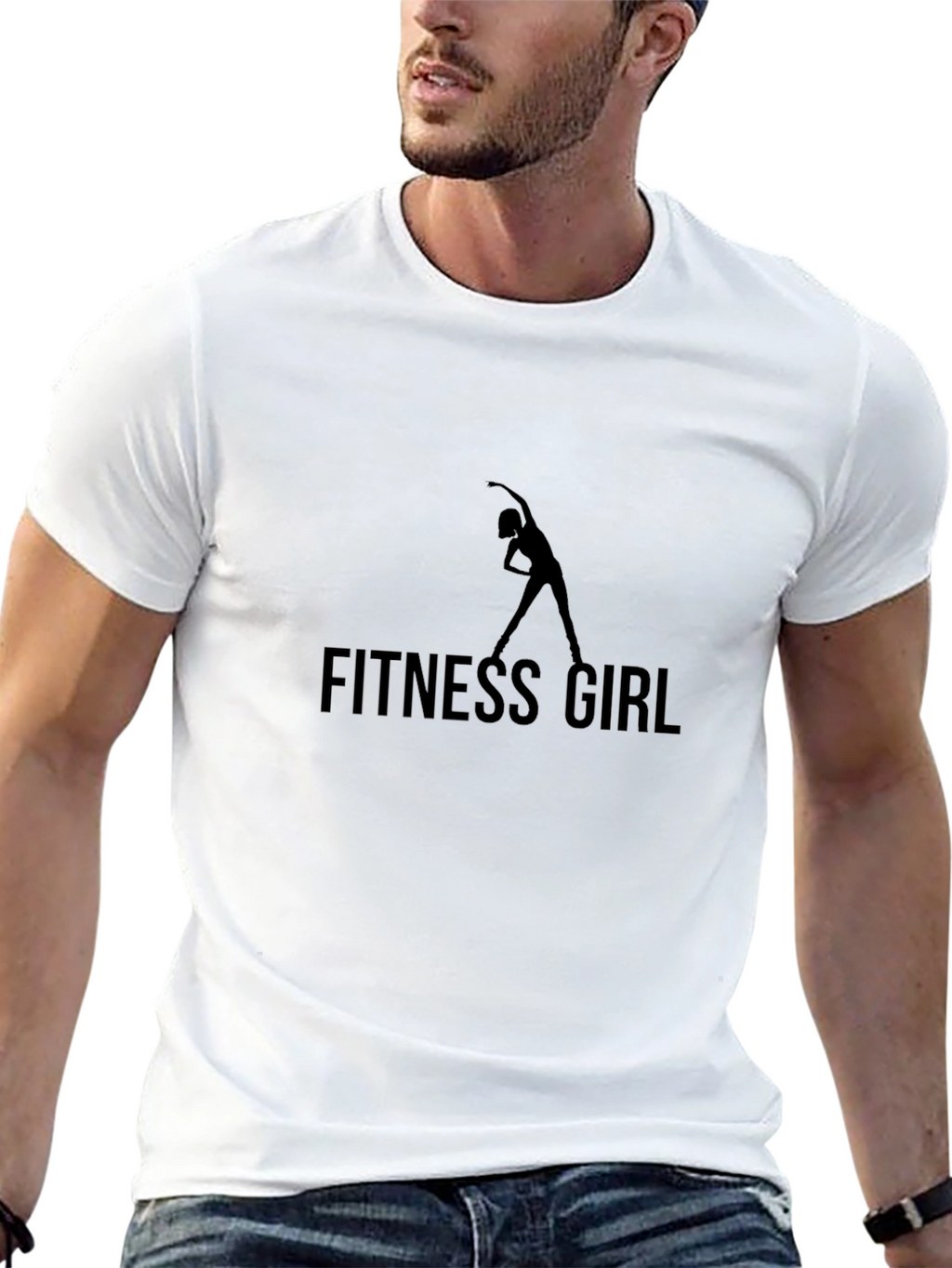 Fitness Girl Black T-Shirt