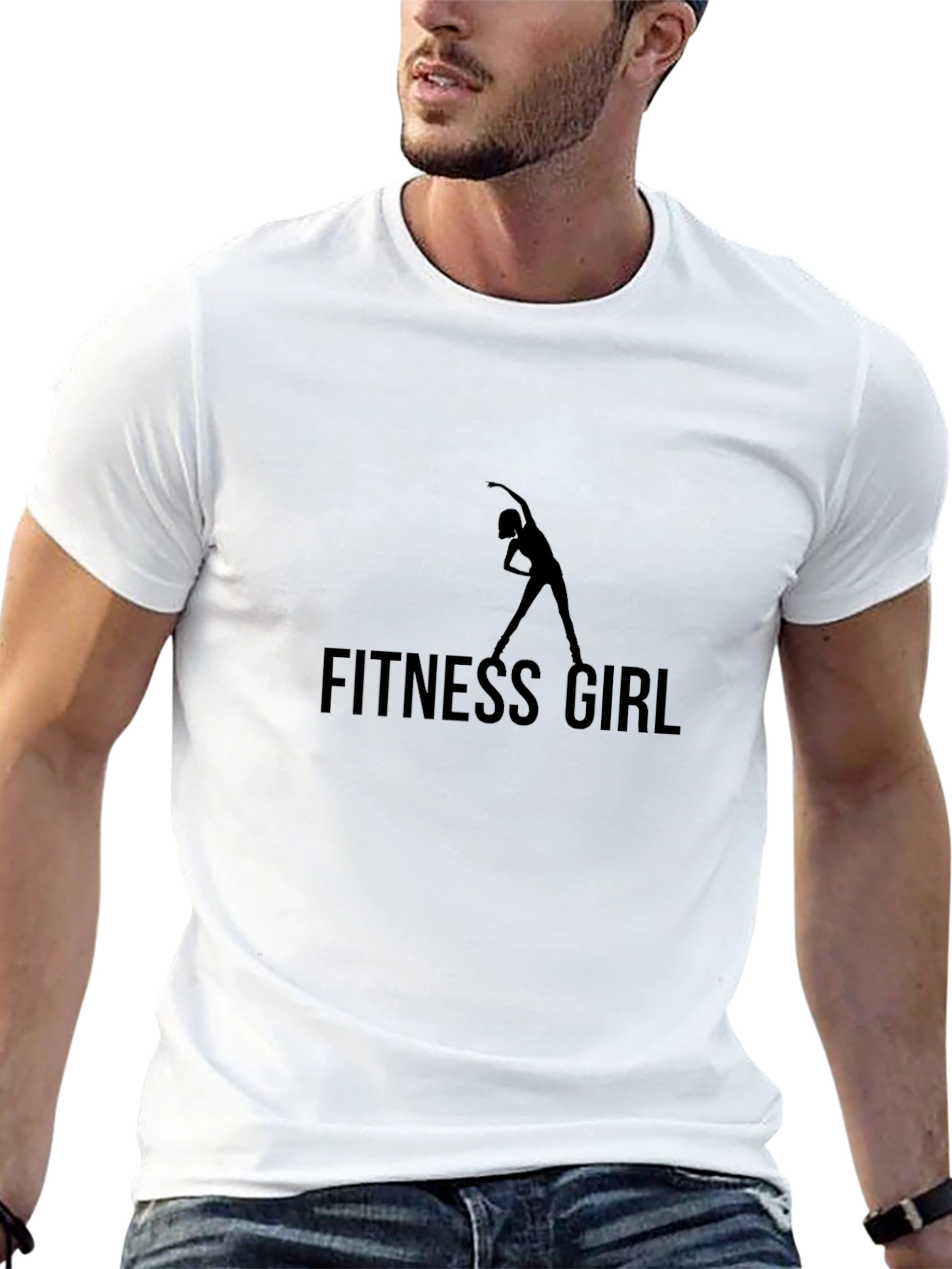 Fitness Girl Black T-Shirt