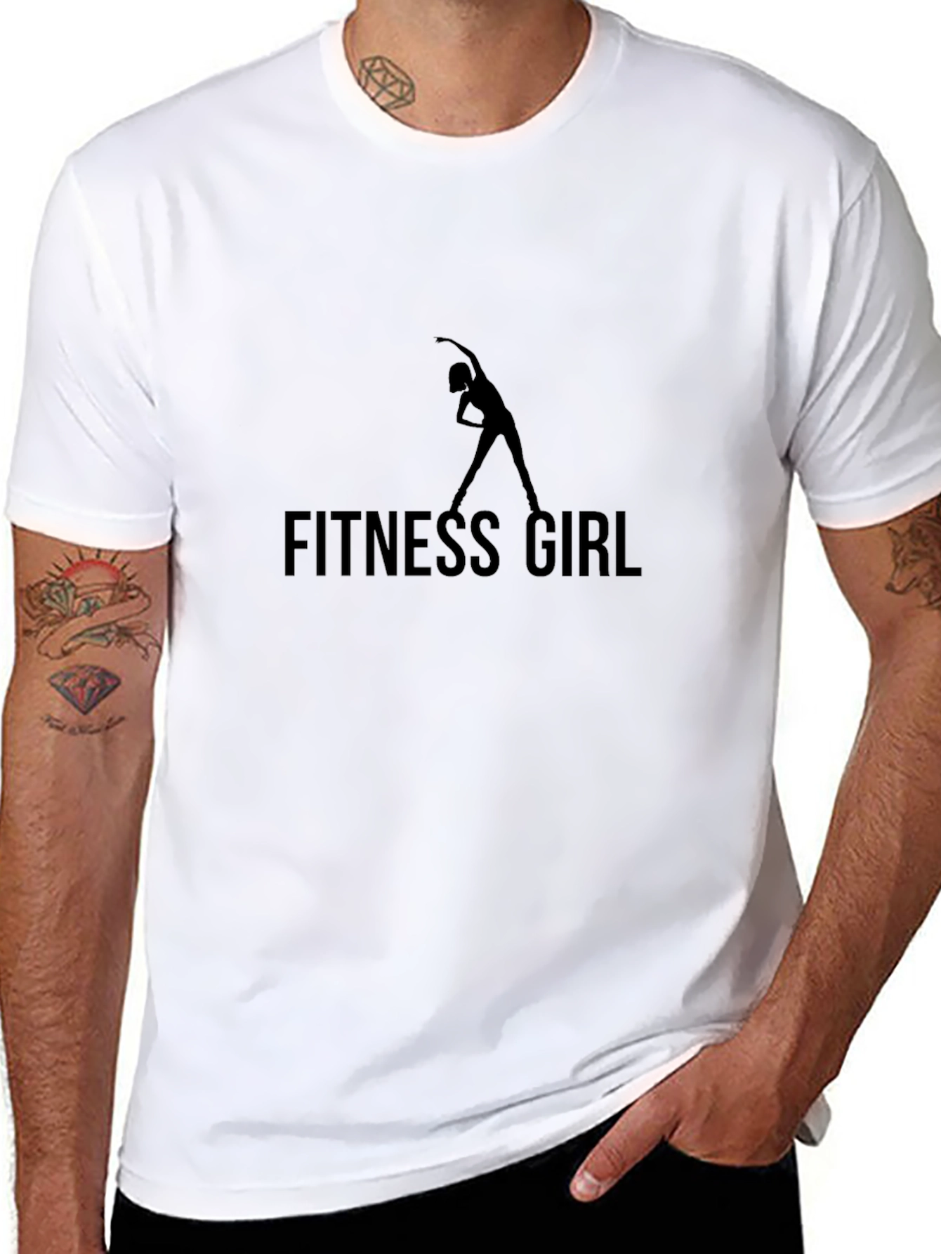 Fitness Girl Black T-Shirt
