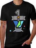Champion #1 Graphic T-Shirt - Black Cotton Blend