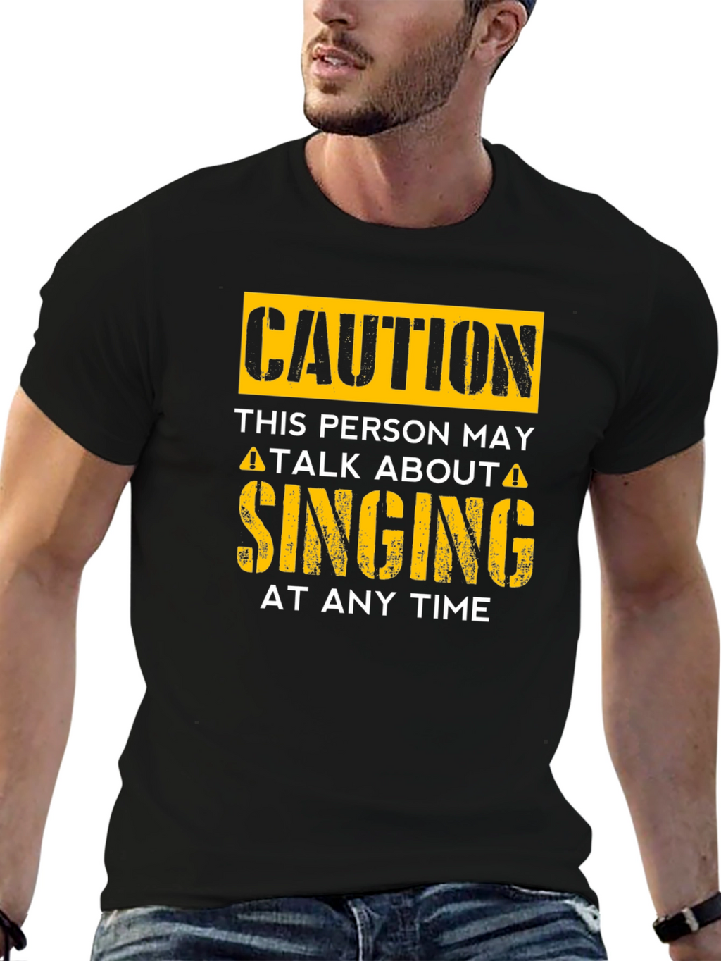 Caution May Talk About Singing T-Shirt
