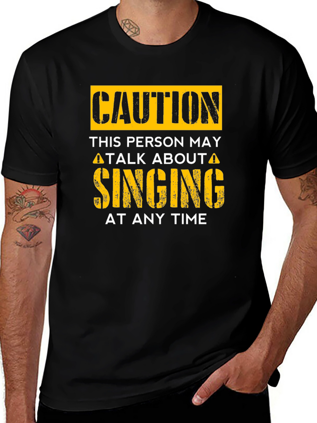 Caution May Talk About Singing T-Shirt