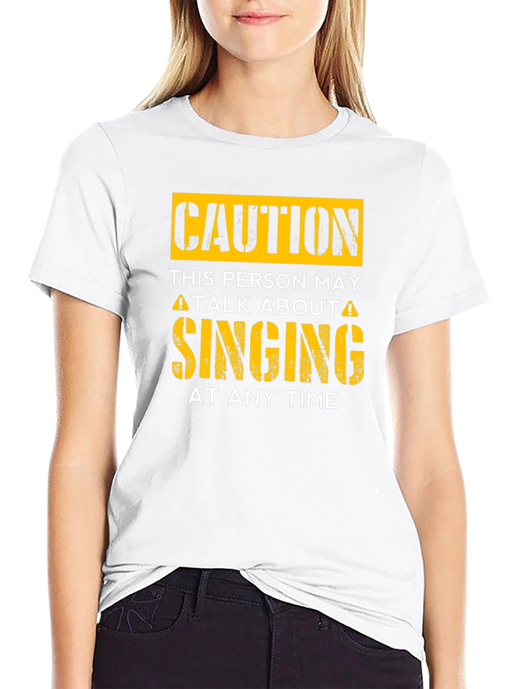 Caution May Talk About Singing T-Shirt