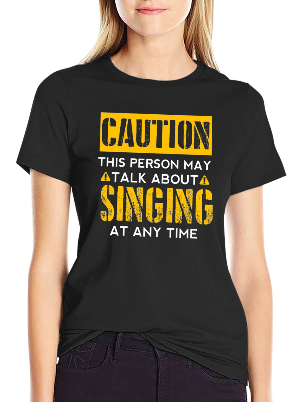 Caution May Talk About Singing T-Shirt