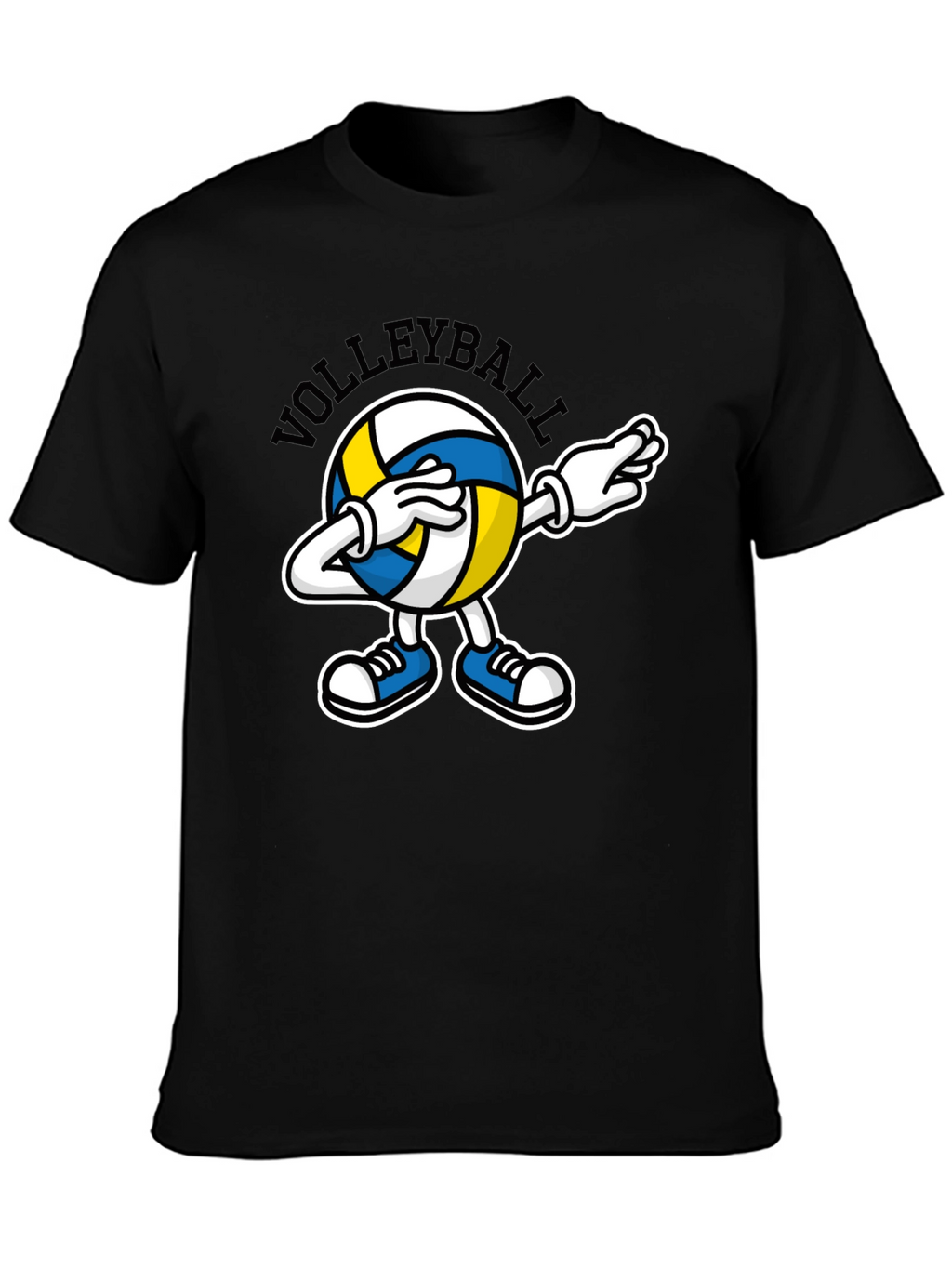 Volleyball Dabbing Cartoon Graphic T-Shirt