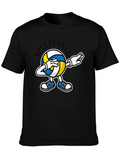 Volleyball Dabbing Cartoon Graphic T-Shirt