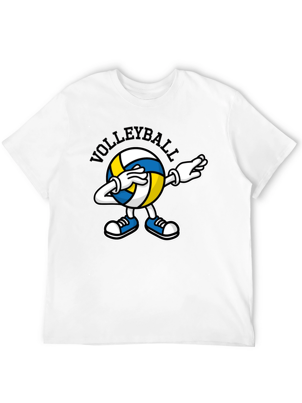 Volleyball Dabbing Cartoon Graphic T-Shirt