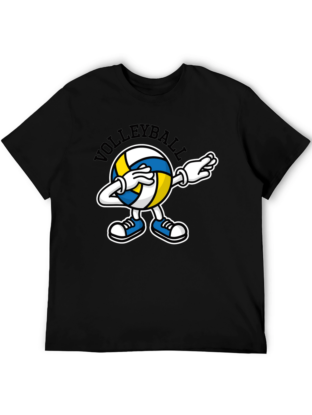 Volleyball Dabbing Cartoon Graphic T-Shirt