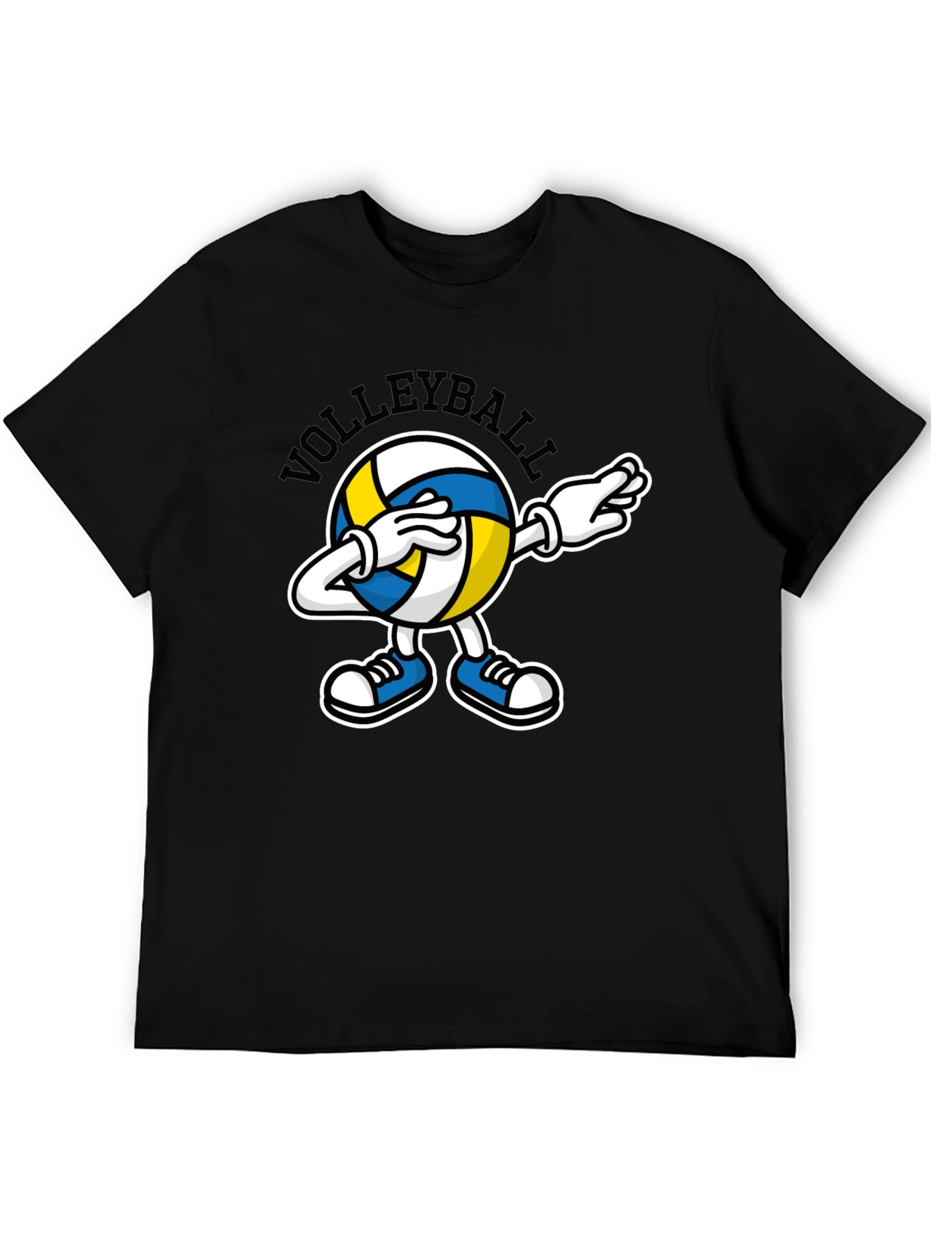 Volleyball Dabbing Cartoon Graphic T-Shirt