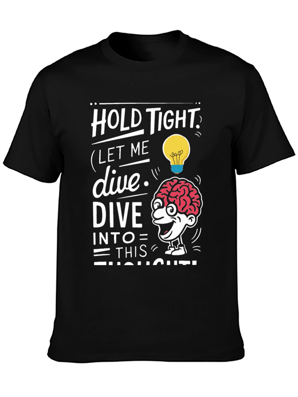 Brainy Thought Black T-Shirt