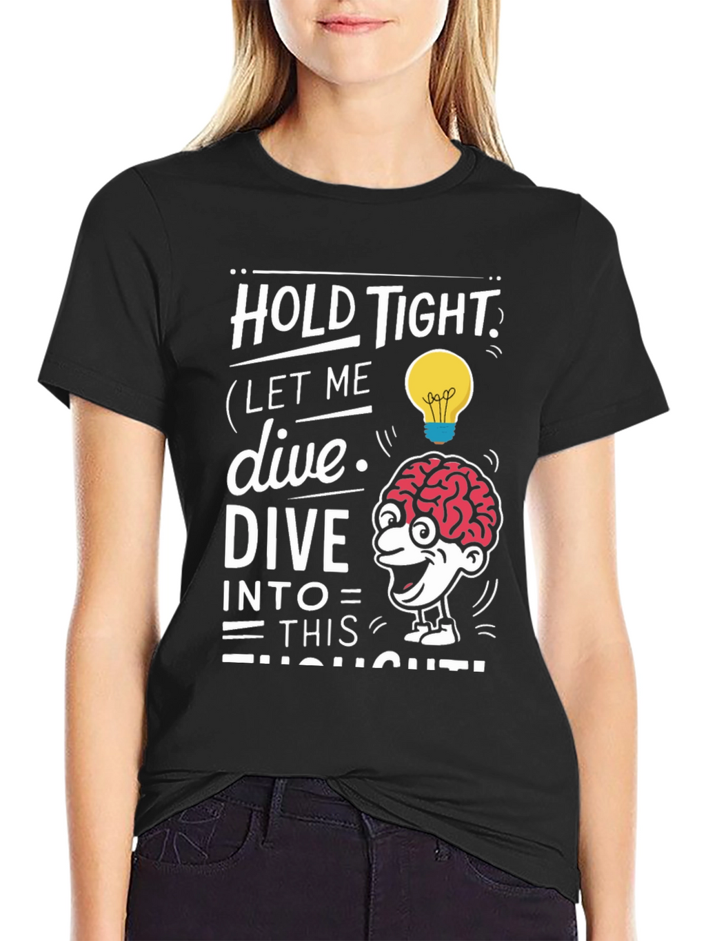 Brainy Thought Black T-Shirt