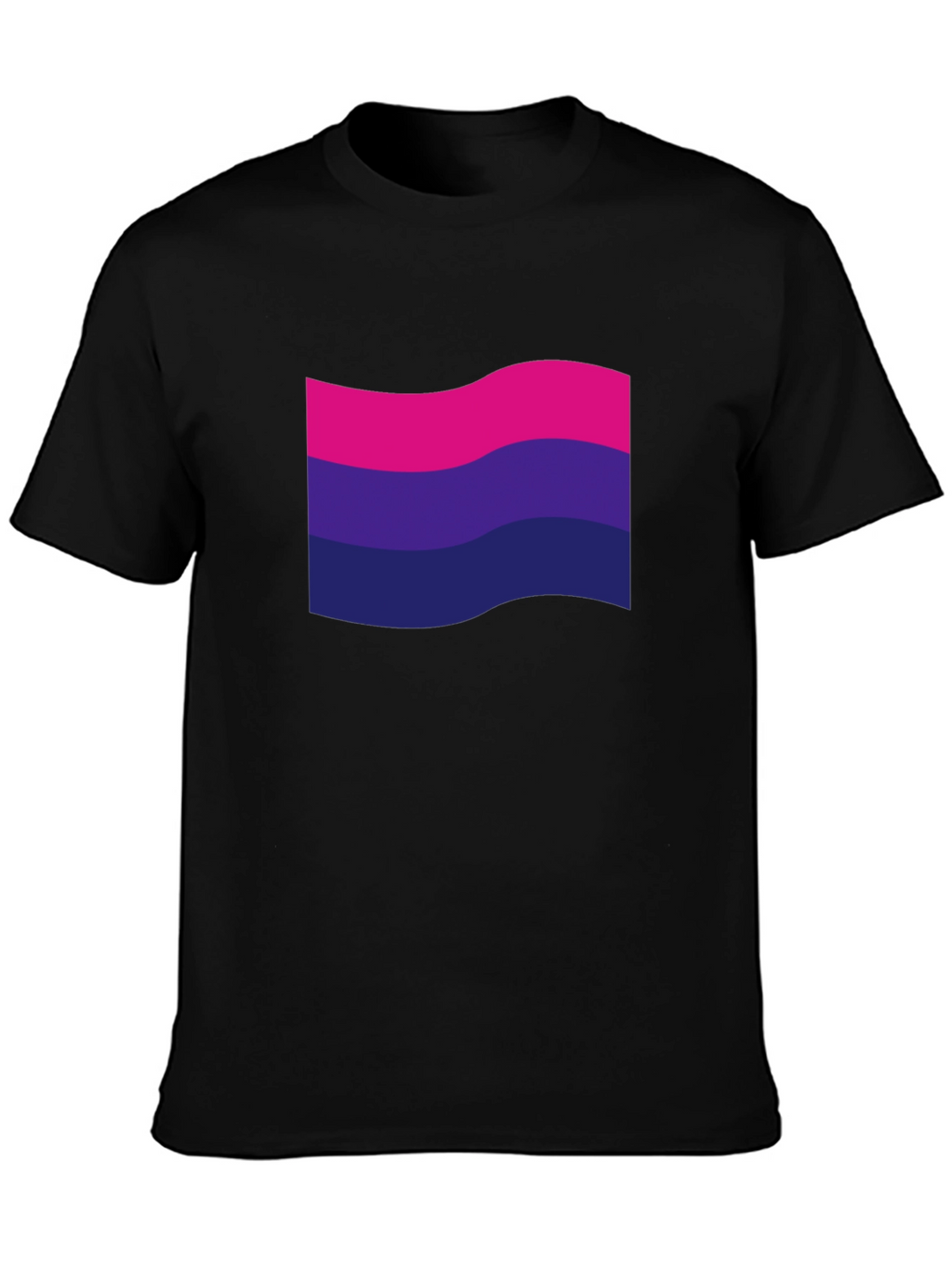 Bisexual Pride Flag T-Shirt - Black LGBTQ+ Tee