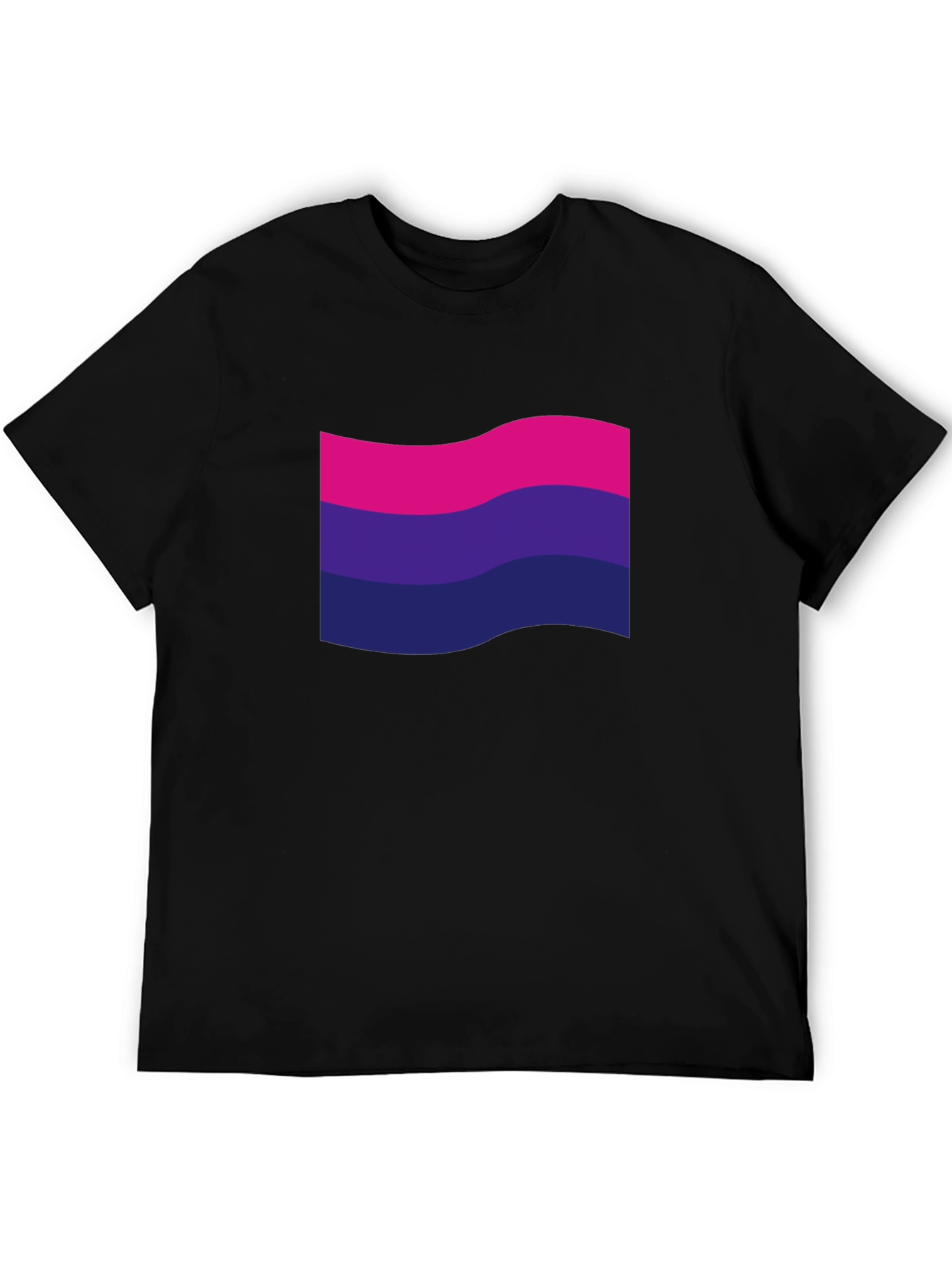 Bisexual Pride Flag T-Shirt - Black LGBTQ+ Tee
