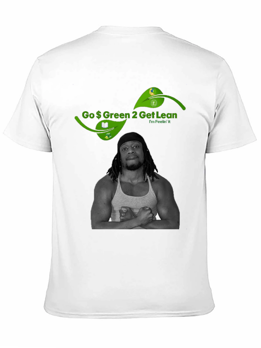 Go Green 2 Get Lean Black Graphic Tee