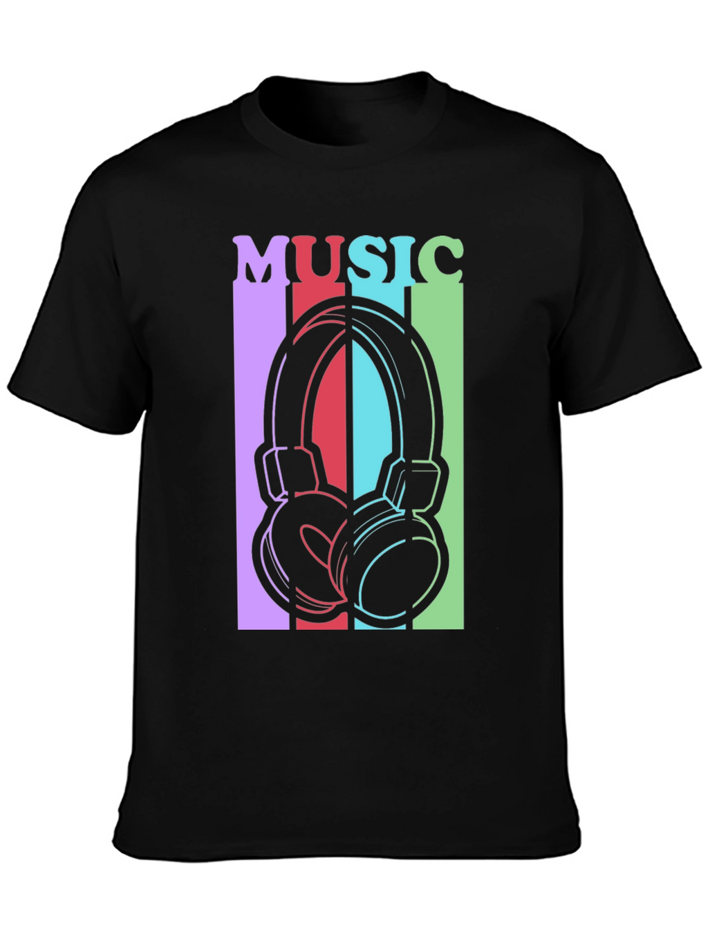 Music Headphones Graphic Tee - Stylish Unisex T-Shirt
